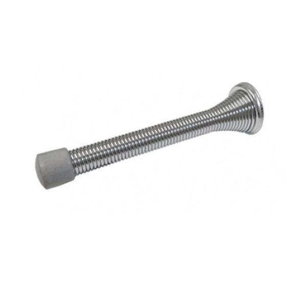 Cal-Royal 3-1/8 Heavy Duty Flexible Door Stop Screw and Metal Base, US26 Bright Chrome HDFS3-26
